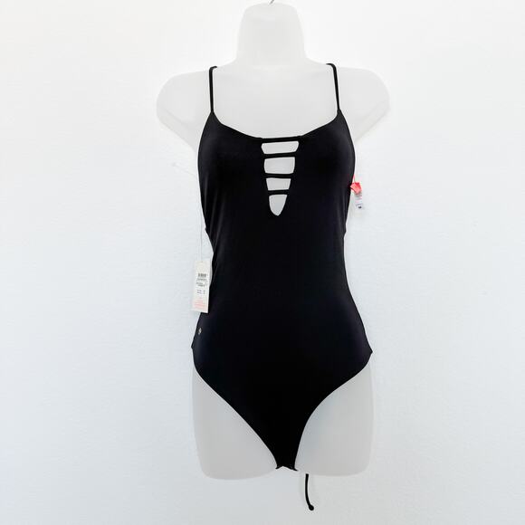 Maaji Reversible Cow Print One‎ Piece Swimsuit Black White Sz Medium Western NWT - Picture 8 of 10